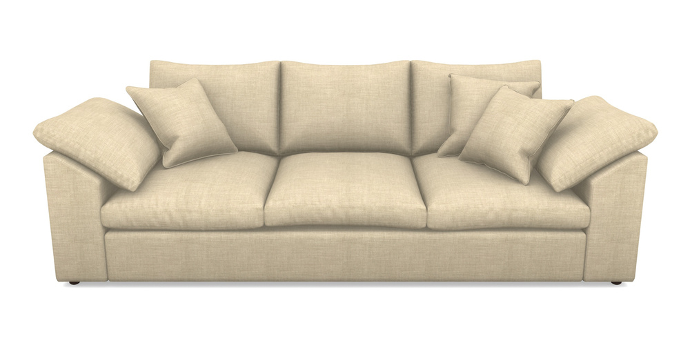 Product photograph of Big Softie Sloped Arm Sloped Arm 4 Seater Sofa In Posh Linen - Oatmeal from Sofas and Stuff Limited