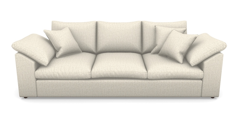 Product photograph of Big Softie Sloped Arm Sloped Arm 4 Seater Sofa In Smart Plain - Natural from Sofas and Stuff Limited