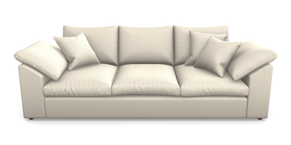 Product photograph of Big Softie Sloped Arm Sloped Arm 4 Seater Sofa In Sole Linen - Natural from Sofas and Stuff Limited