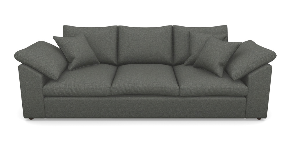 Product photograph of Big Softie Sloped Arm Sloped Arm 4 Seater Sofa In Soft Wool - Armour from Sofas and Stuff Limited