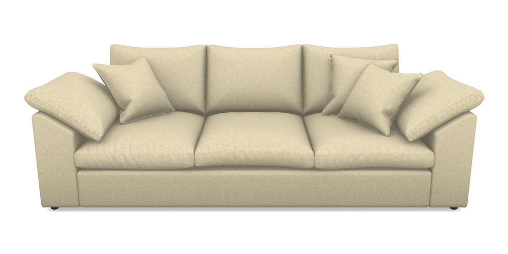 Product photograph of Big Softie Sloped Arm Sloped Arm 4 Seater Sofa In Soft Wool - Wisp from Sofas and Stuff Limited