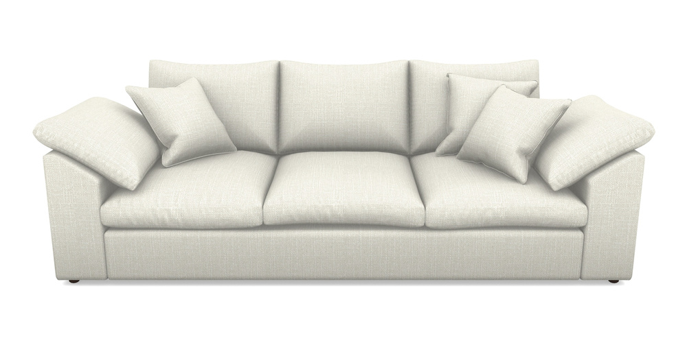 Product photograph of Big Softie Sloped Arm Sloped Arm 4 Seater Sofa In Tough As Houses - Chalk from Sofas and Stuff Limited
