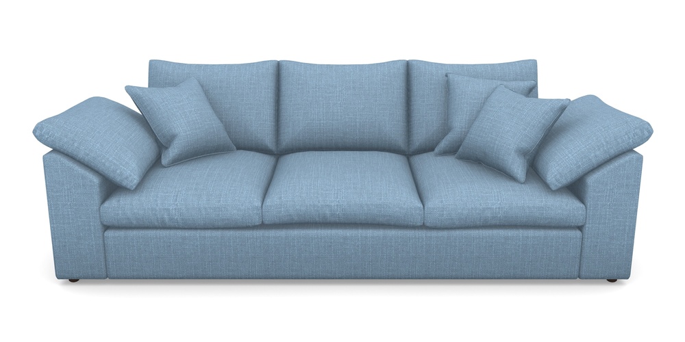 Product photograph of Big Softie Sloped Arm Sloped Arm 4 Seater Sofa In Tough As Houses - Cornflower Blue from Sofas and Stuff Limited