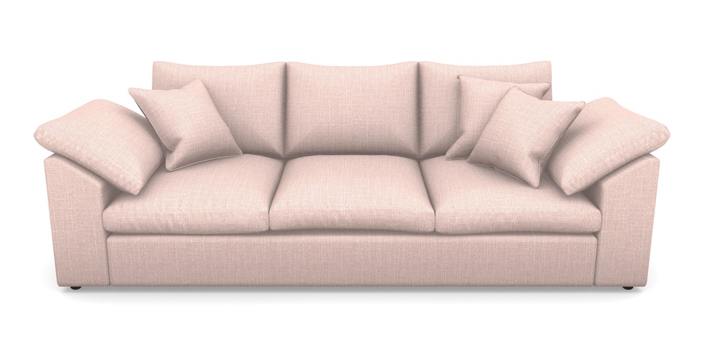 Product photograph of Big Softie Sloped Arm Sloped Arm 4 Seater Sofa In Tough As Houses - Deep Pink from Sofas and Stuff Limited
