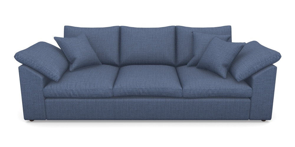 Product photograph of Big Softie Sloped Arm Sloped Arm 4 Seater Sofa In Tough As Houses - Indigo from Sofas and Stuff Limited