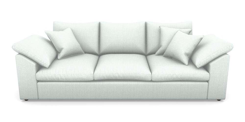Product photograph of Big Softie Sloped Arm Sloped Arm 4 Seater Sofa In Tough As Houses - Silver from Sofas and Stuff Limited