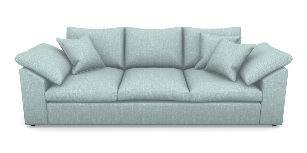 Product photograph of Big Softie Sloped Arm Sloped Arm 4 Seater Sofa In Tough As Houses - Soft Teal from Sofas and Stuff Limited