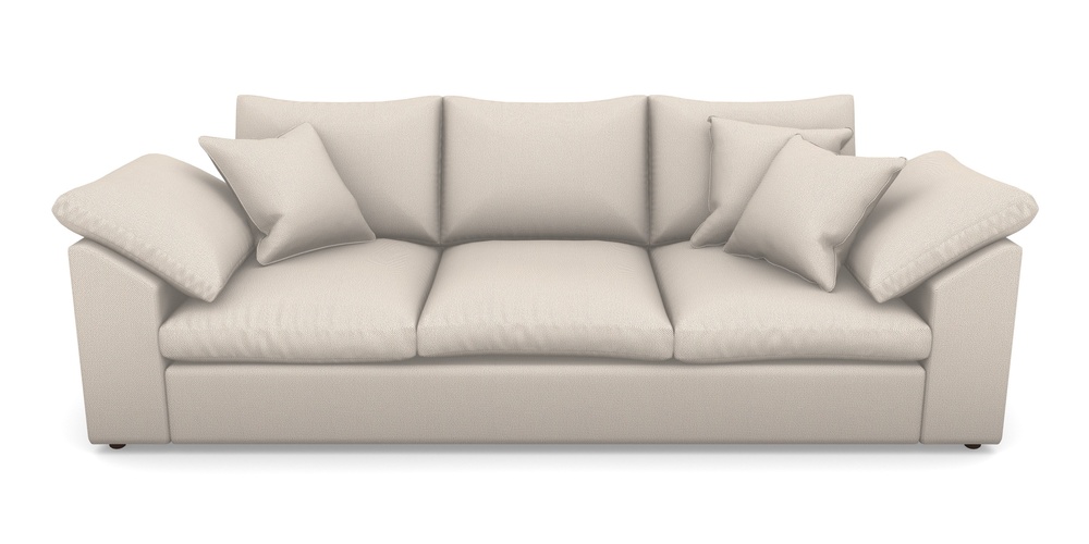 Product photograph of Big Softie Sloped Arm Sloped Arm 4 Seater Sofa In Two Tone Plain - Biscuit from Sofas and Stuff Limited
