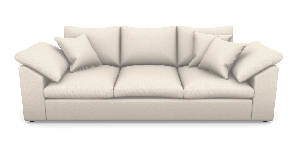 Product photograph of Big Softie Sloped Arm Sloped Arm 4 Seater Sofa In Two Tone Plain - Calico from Sofas and Stuff Limited