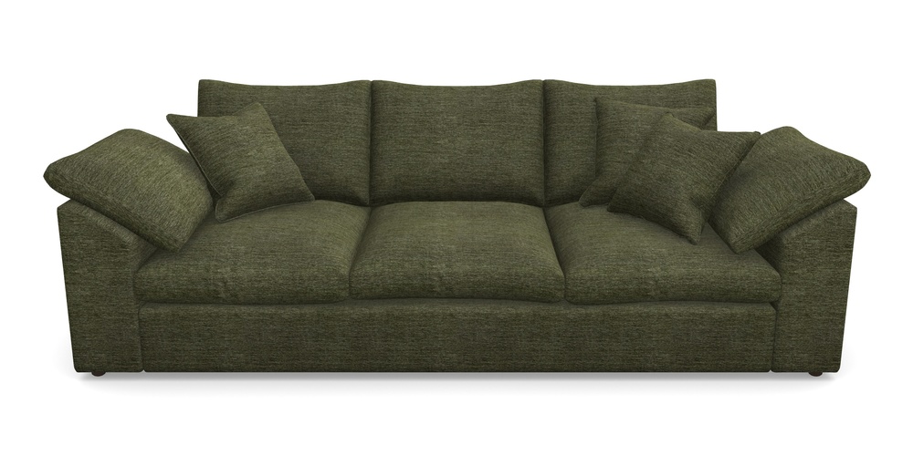 Product photograph of Big Softie Sloped Arm Sloped Arm 4 Seater Sofa In Textured Velvet - Lichen from Sofas and Stuff Limited