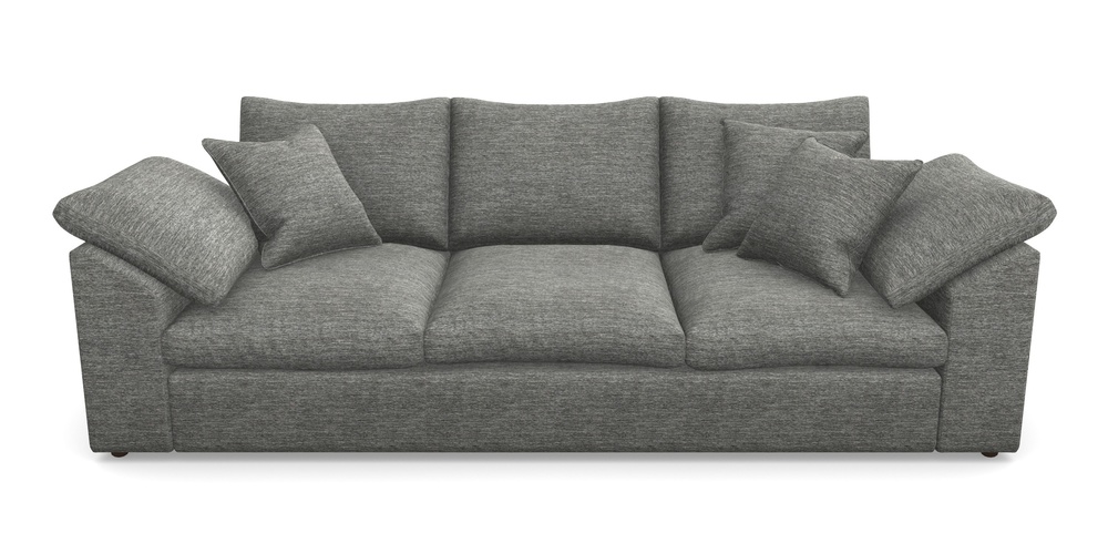 Product photograph of Big Softie Sloped Arm Sloped Arm 4 Seater Sofa In Textured Velvet - Slate from Sofas and Stuff Limited