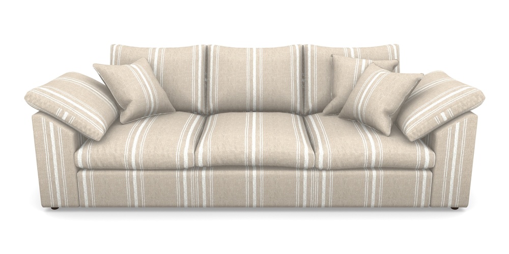 Product photograph of Big Softie Sloped Arm Sloped Arm 4 Seater Sofa In Ullswater Linen - Chalk from Sofas and Stuff Limited