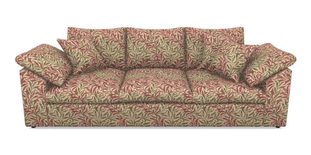 Product photograph of Big Softie Sloped Arm Sloped Arm 4 Seater Sofa In V A Drawn From Nature - Willow Bough Large - Red from Sofas and Stuff Limited