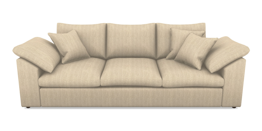 Product photograph of Big Softie Sloped Arm Sloped Arm 4 Seater Sofa In Cloth 22 Weaves - White Sands Linen - Chalk from Sofas and Stuff Limited