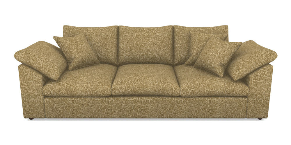 Product photograph of Big Softie Sloped Arm Sloped Arm 4 Seater Sofa In V A Drawn From Nature Collection - Willow - Gold from Sofas and Stuff Limited