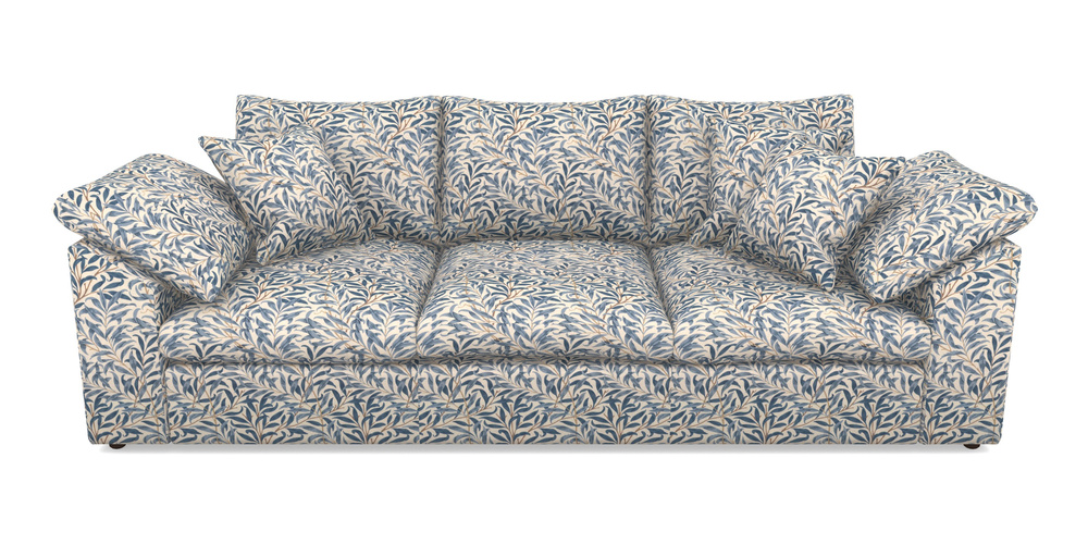 Product photograph of Big Softie Sloped Arm Sloped Arm 4 Seater Sofa In William Morris Collection - Willow Boughs - Woad from Sofas and Stuff Limited
