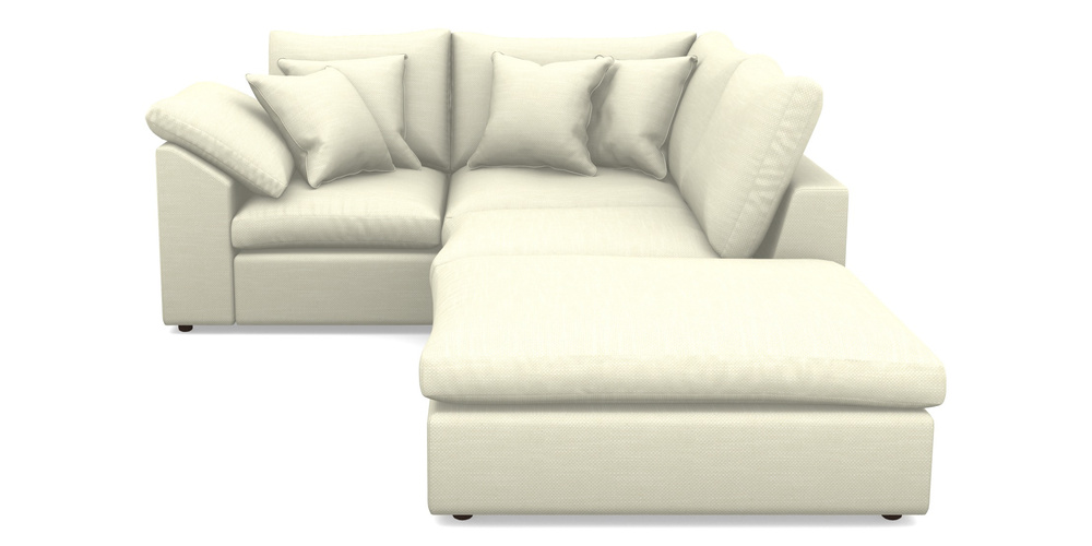 Product photograph of Big Softie Sloped Arm Sloped Arm Small Lhf In Basket Weave - Cream from Sofas and Stuff Limited