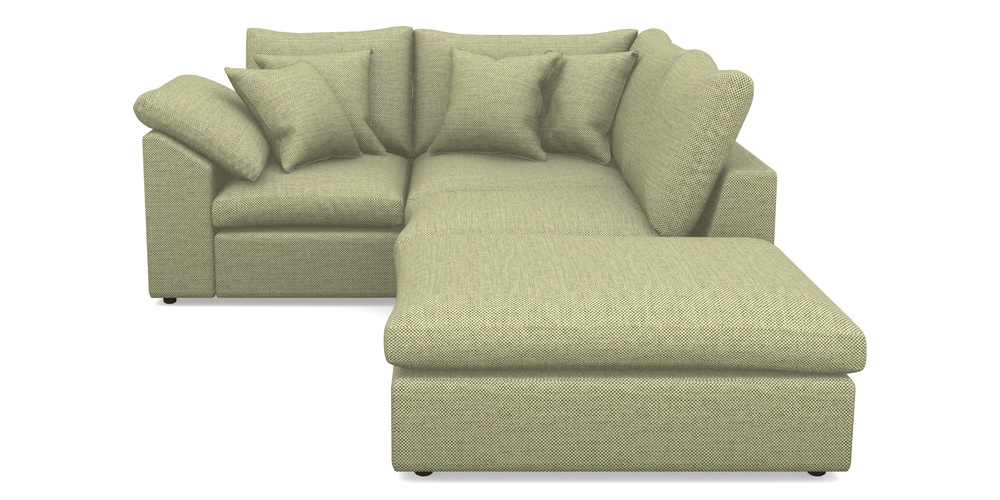 Product photograph of Big Softie Sloped Arm Sloped Arm Small Lhf In Basket Weave - Sage from Sofas and Stuff Limited