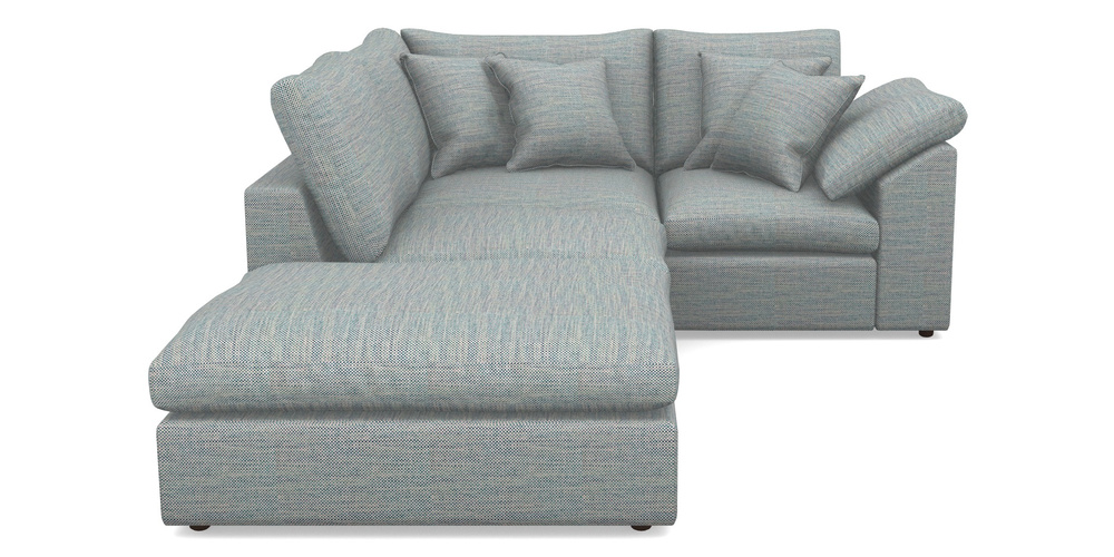 Product photograph of Big Softie Sloped Arm Sloped Arm Small Rhf In Basket Weave - Blue from Sofas and Stuff Limited