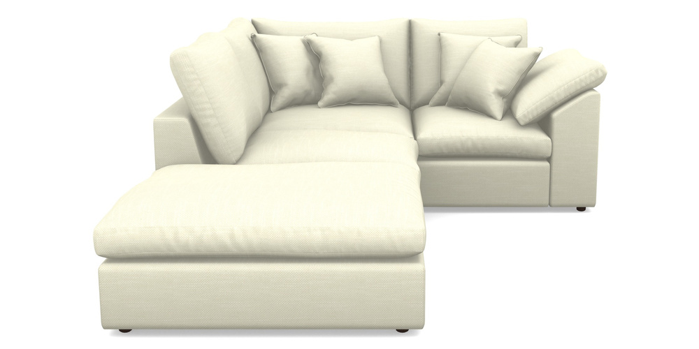 Product photograph of Big Softie Sloped Arm Sloped Arm Small Rhf In Basket Weave - Cream from Sofas and Stuff Limited