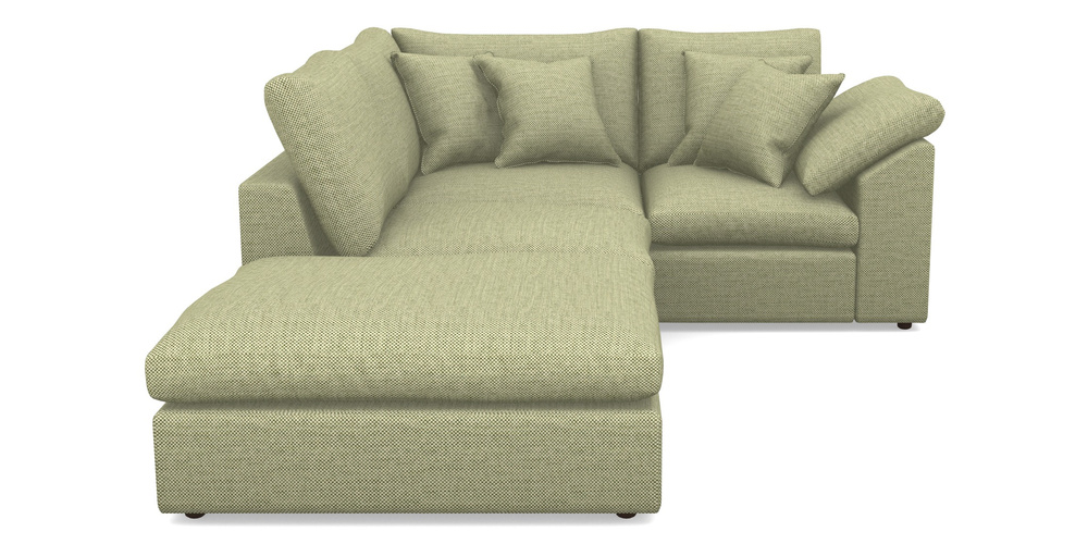 Product photograph of Big Softie Sloped Arm Sloped Arm Small Rhf In Basket Weave - Sage from Sofas and Stuff Limited