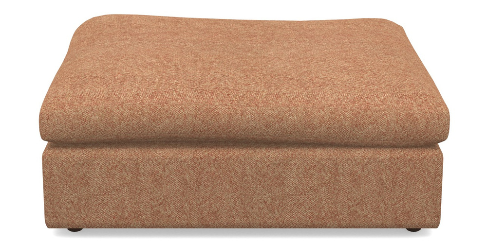 Product photograph of Big Softie Sloped Arm Footstool In Cloth 22 Weaves - Grand Teton - Amber from Sofas and Stuff Limited