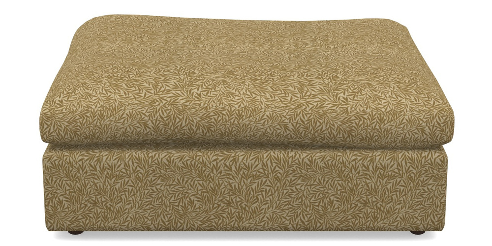 Product photograph of Big Softie Sloped Arm Footstool In V A Drawn From Nature Collection - Willow - Gold from Sofas and Stuff Limited