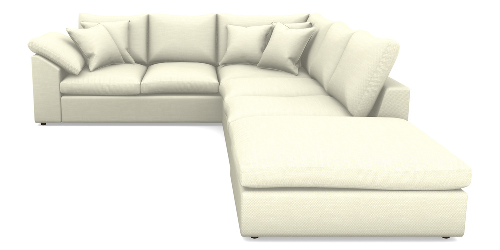 Product photograph of Big Softie Sloped Arm Sloped Arm Large Lhf In Basket Weave - Cream from Sofas and Stuff Limited