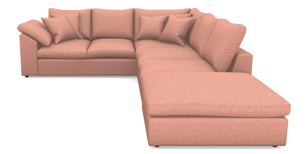 Product photograph of Big Softie Sloped Arm Sloped Arm Large Lhf In Basket Weave - Peony from Sofas and Stuff Limited
