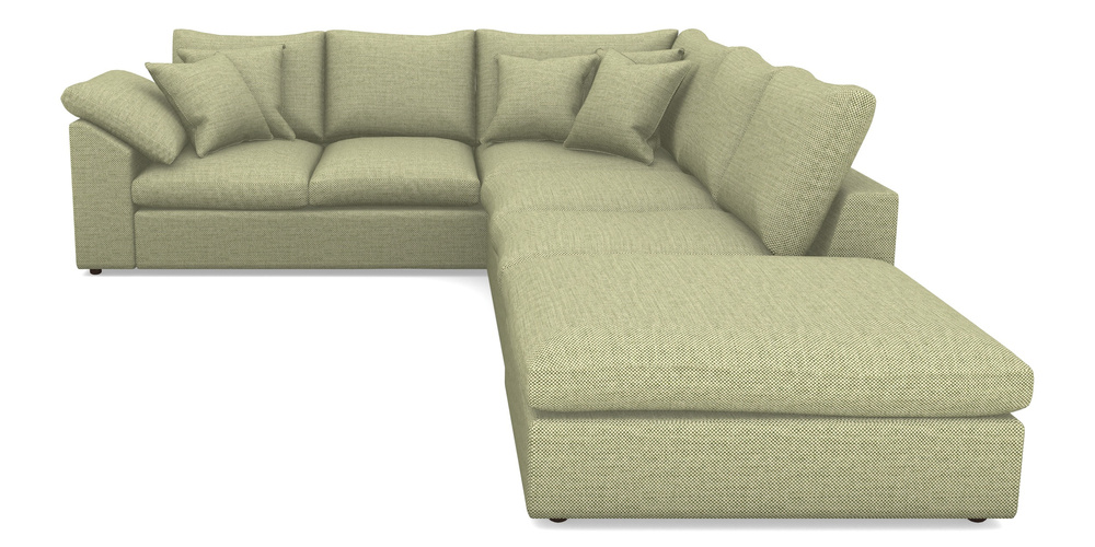 Product photograph of Big Softie Sloped Arm Sloped Arm Large Lhf In Basket Weave - Sage from Sofas and Stuff Limited
