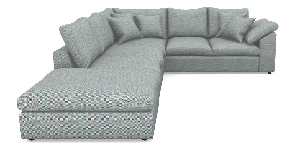 Product photograph of Big Softie Sloped Arm Sloped Arm Large Rhf In Basket Weave - Blue from Sofas and Stuff Limited
