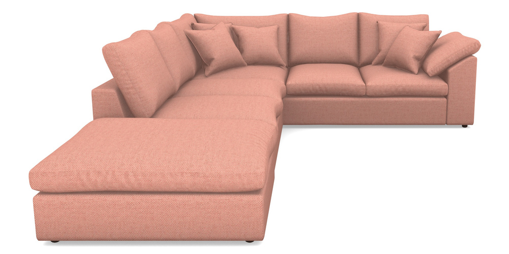 Product photograph of Big Softie Sloped Arm Sloped Arm Large Rhf In Basket Weave - Peony from Sofas and Stuff Limited