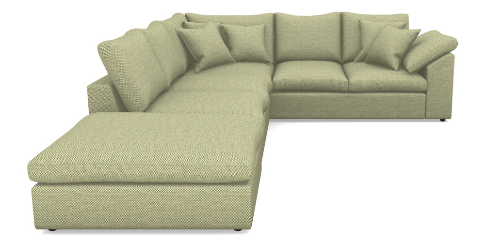 Product photograph of Big Softie Sloped Arm Sloped Arm Large Rhf In Basket Weave - Sage from Sofas and Stuff Limited