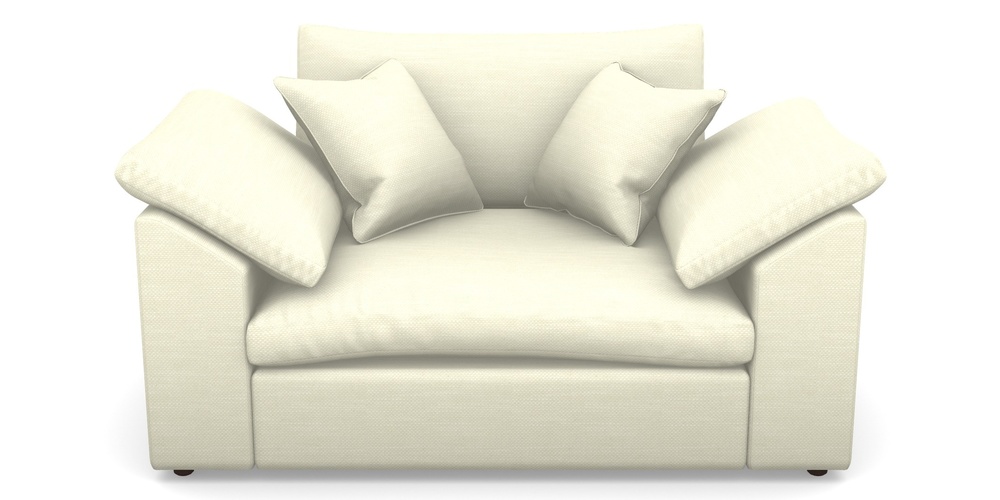 Product photograph of Big Softie Sloped Arm Sloped Arm Snuggler In Basket Weave - Cream from Sofas and Stuff Limited