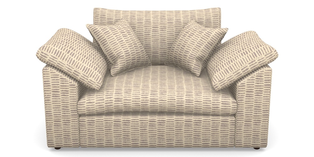 Product photograph of Big Softie Sloped Arm Sloped Arm Snuggler In Cloth 18 - Daub - Berry from Sofas and Stuff Limited