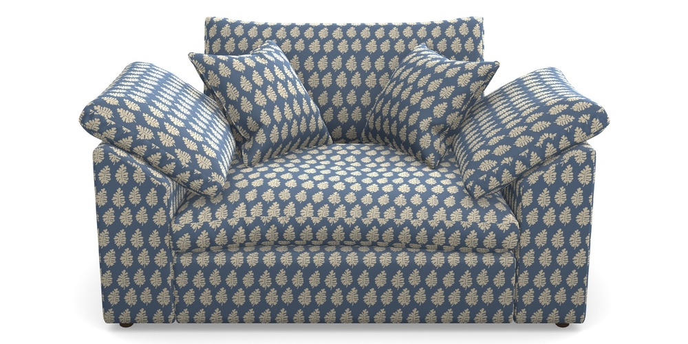 Product photograph of Big Softie Sloped Arm Sloped Arm Snuggler In Cloth 21 - Oak Leaf - Bilberry from Sofas and Stuff Limited