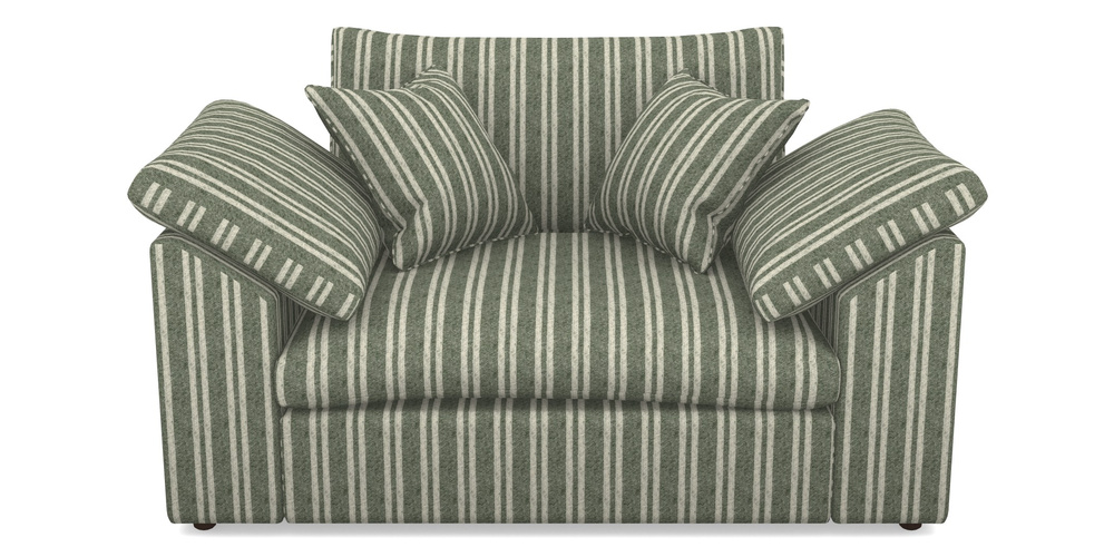 Product photograph of Big Softie Sloped Arm Sloped Arm Snuggler In Cloth 22 - Barcode - Courgette from Sofas and Stuff Limited