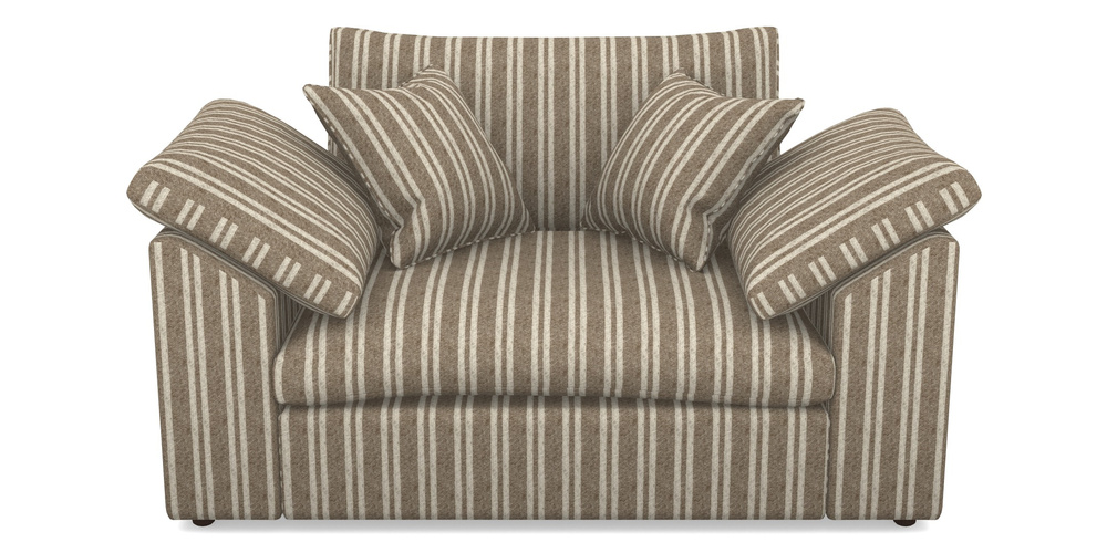 Product photograph of Big Softie Sloped Arm Sloped Arm Snuggler In Cloth 22 - Barcode - Peat from Sofas and Stuff Limited