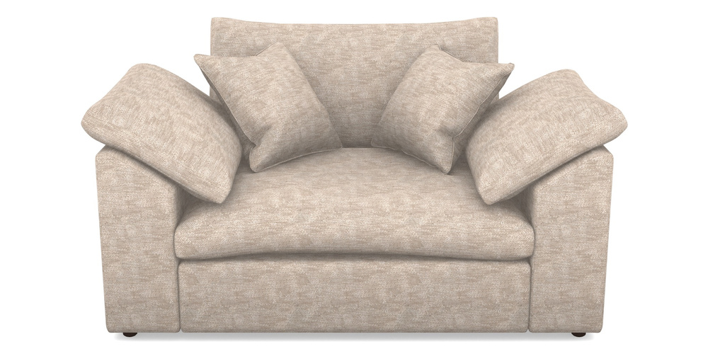 Product photograph of Big Softie Sloped Arm Sloped Arm Snuggler In Cloth 20 - Design 4 - Natural Slub from Sofas and Stuff Limited