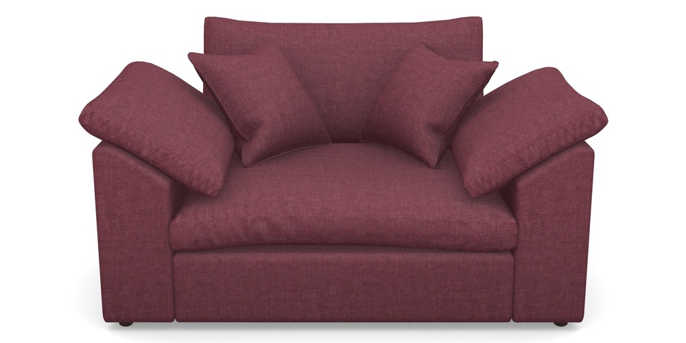 Product photograph of Big Softie Sloped Arm Sloped Arm Snuggler In Easy Clean Plain - Chianti from Sofas and Stuff Limited