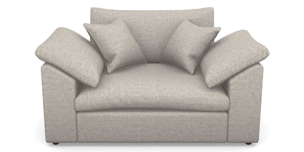 Product photograph of Big Softie Sloped Arm Sloped Arm Snuggler In Easy Clean Plain - Dove from Sofas and Stuff Limited