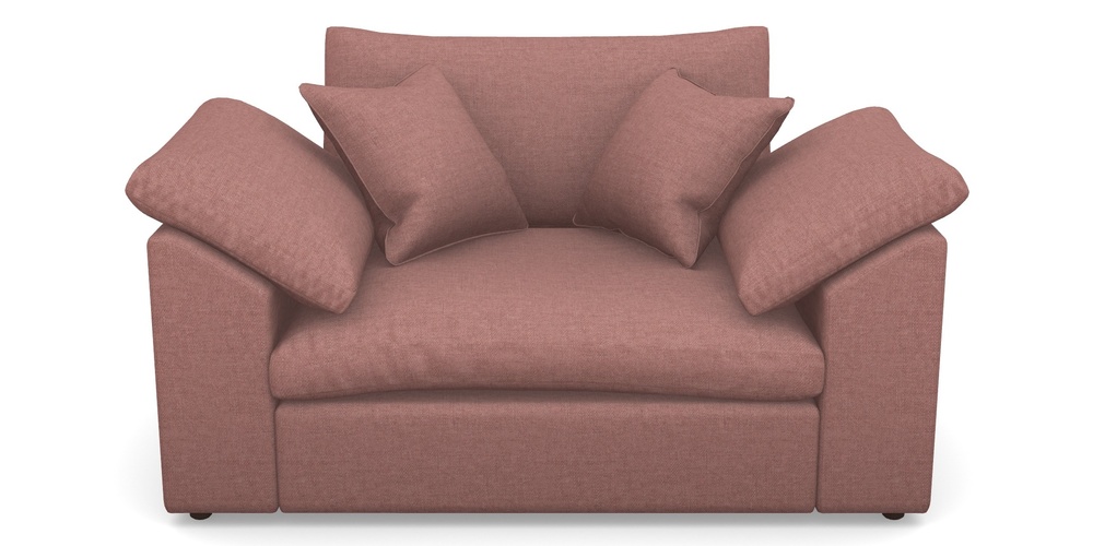 Product photograph of Big Softie Sloped Arm Sloped Arm Snuggler In Easy Clean Plain - Rosewood from Sofas and Stuff Limited