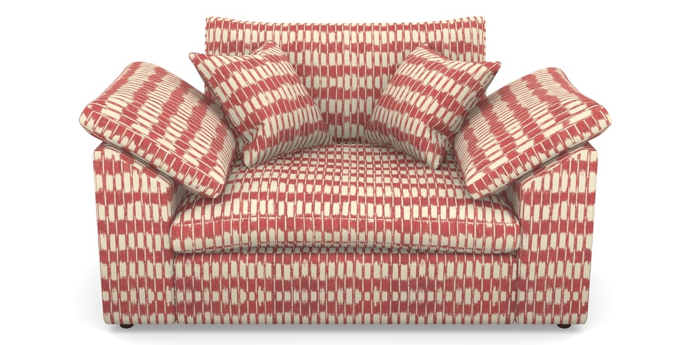 Product photograph of Big Softie Sloped Arm Sloped Arm Snuggler In V A Brompton Collection - Ikat - Chilli from Sofas and Stuff Limited