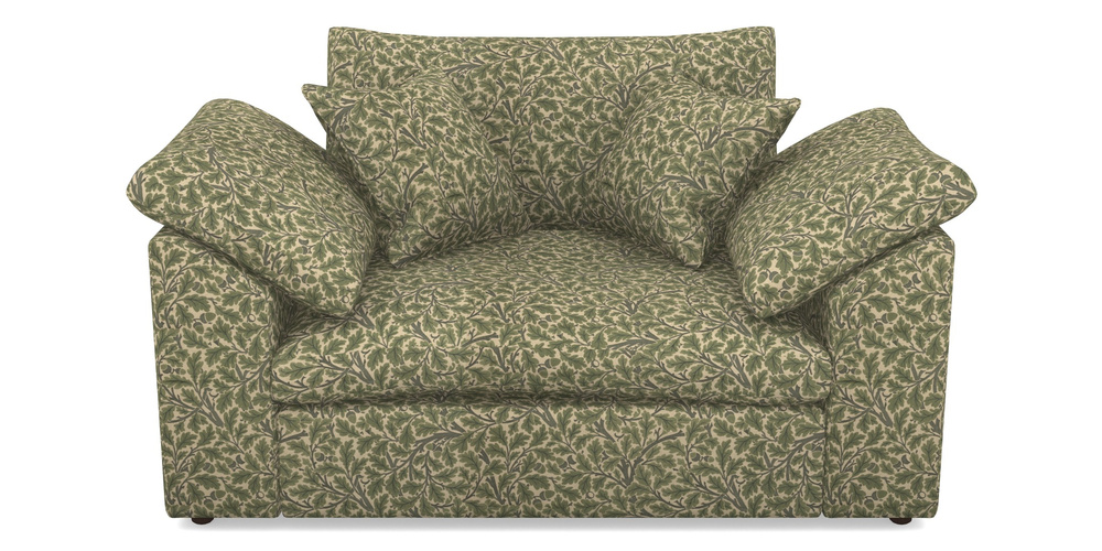 Product photograph of Big Softie Sloped Arm Sloped Arm Snuggler In V A Drawn From Nature Collection - Oak Tree - Light Green from Sofas and Stuff Limited