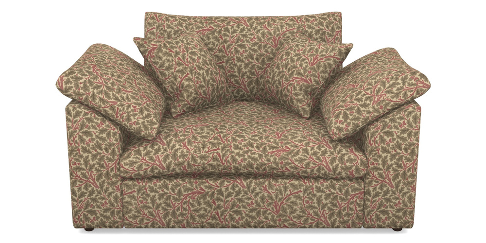 Product photograph of Big Softie Sloped Arm Sloped Arm Snuggler In V A Drawn From Nature Collection - Oak Tree - Red from Sofas and Stuff Limited