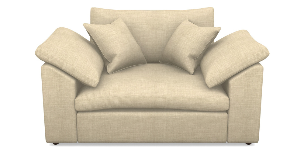 Product photograph of Big Softie Sloped Arm Sloped Arm Snuggler In Posh Linen - Oatmeal from Sofas and Stuff Limited