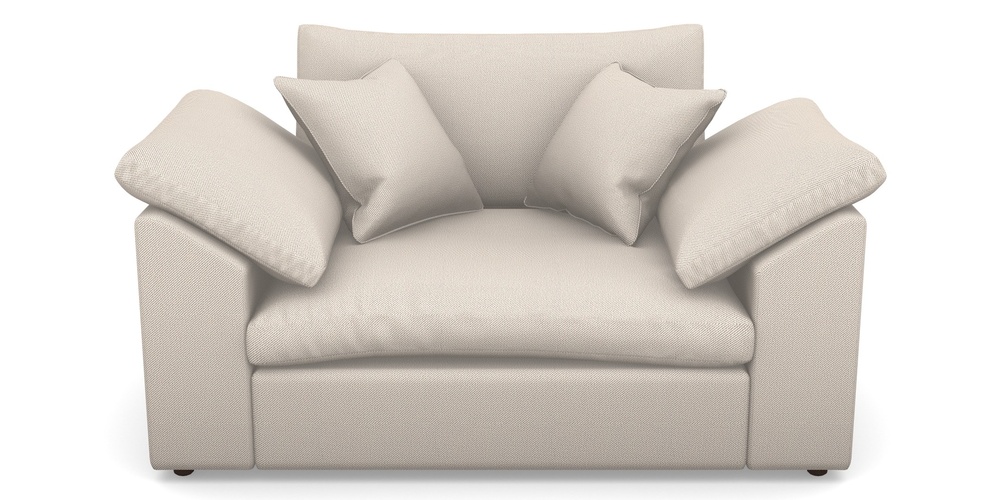 Product photograph of Big Softie Sloped Arm Sloped Arm Snuggler In Two Tone Plain - Biscuit from Sofas and Stuff Limited