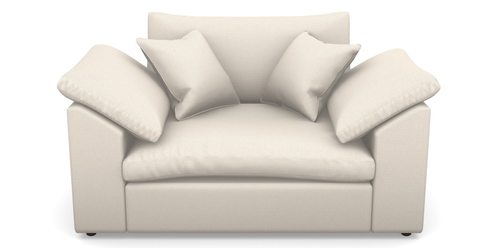 Product photograph of Big Softie Sloped Arm Sloped Arm Snuggler In Two Tone Plain - Calico from Sofas and Stuff Limited