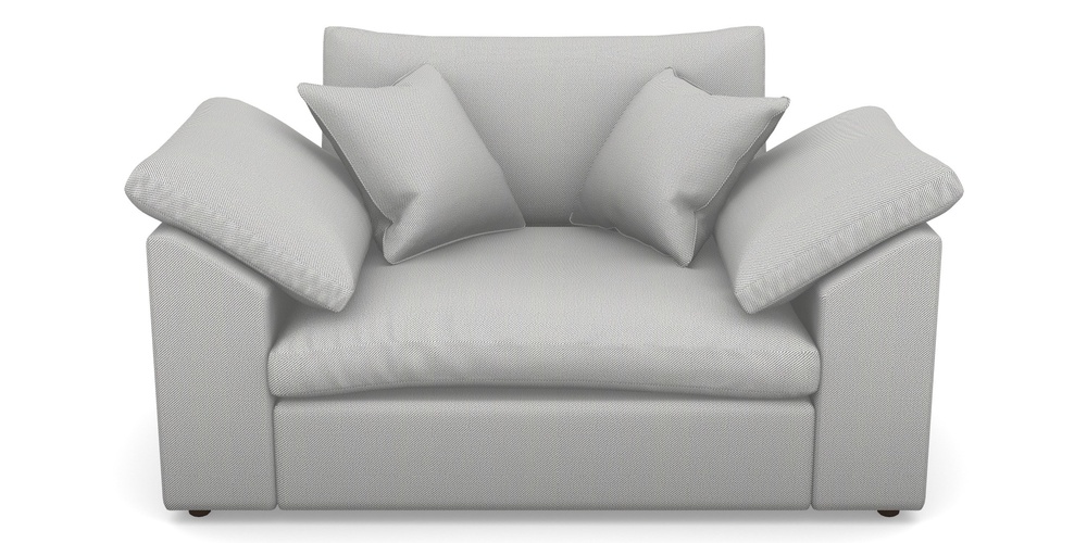 Product photograph of Big Softie Sloped Arm Sloped Arm Snuggler In Two Tone Plain - Grey from Sofas and Stuff Limited