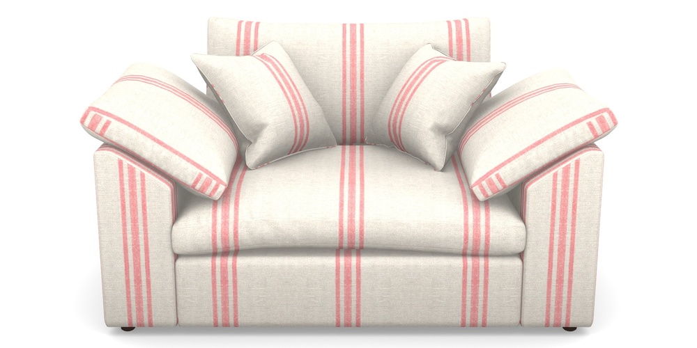 Product photograph of Big Softie Sloped Arm Sloped Arm Snuggler In Walloon Linen - Red from Sofas and Stuff Limited